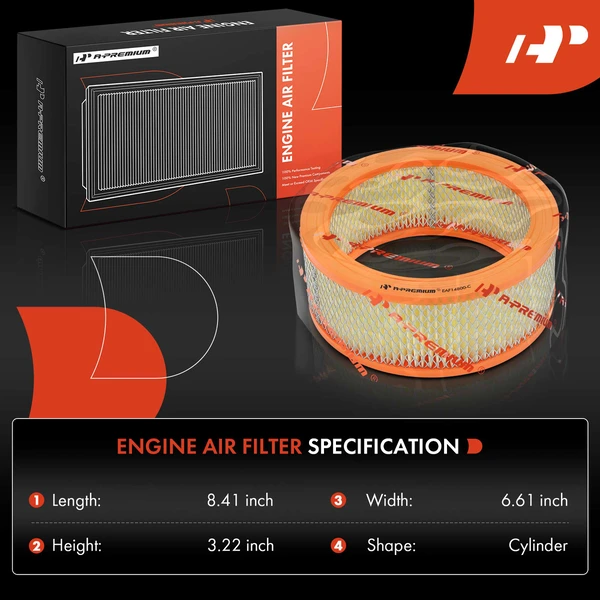 Engine Air Filter for Ford Fairlane Falcon Galaxie LTD P-100 350 400 500 Mercury