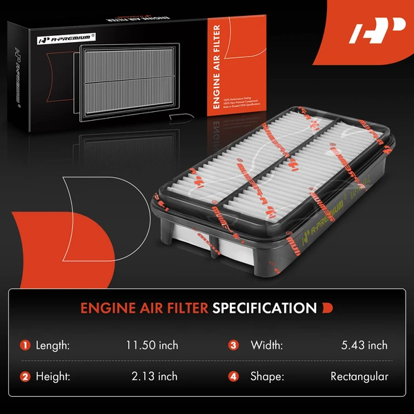 2 Pcs Engine Air Filter for Chevy Tracker Suzuki X-90 Sidekick Pontiac Sunrunner