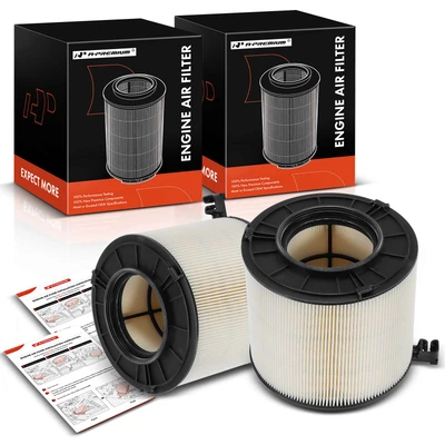 2 Pcs Engine Air Filter