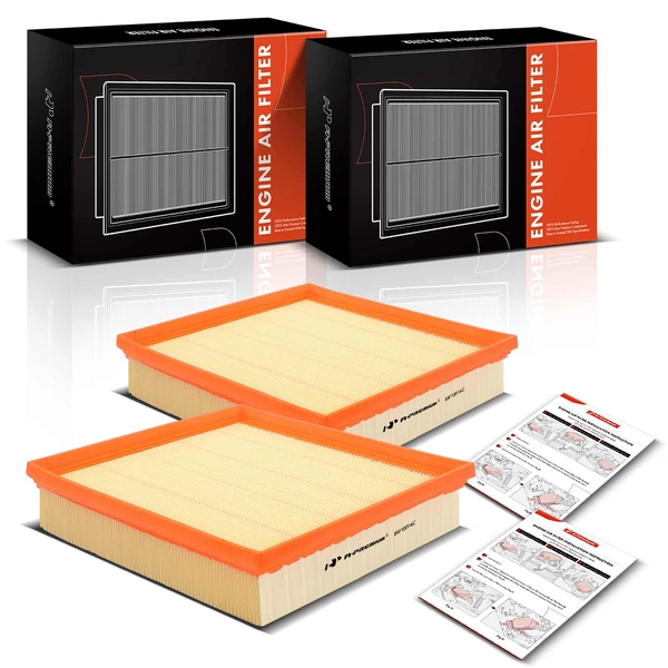 2 Pcs Engine Air Filter for Buick LaCrosse Allure Chevy Impala Monte Carlo Pontiac