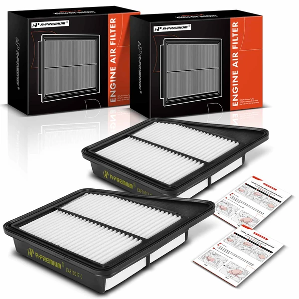 2 Pcs Engine Air Filter for Genesis G70 2019-2023 Kia Stinger 2018-2021 L4 2.0L