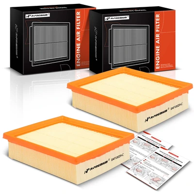 2 Pcs Engine Air Filter