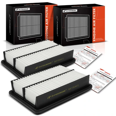2 Pcs Engine Air Filter