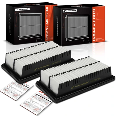 2 Pcs Engine Air Filter