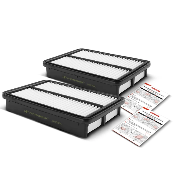 2 Pcs Engine Air Filter for Hyundai Tucson 2005-2009 Kia Sportage 2005-2010