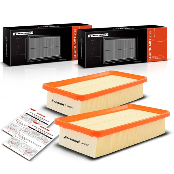 2 Pcs Engine Air Filter with Flexible Panel for 2006-2011 Kia Rio5