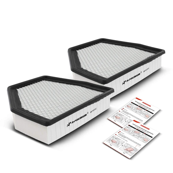 2 Pcs Engine Air Filter for Chevrolet Captiva Sport 2012-2015 Saturn Vue 2008-2010