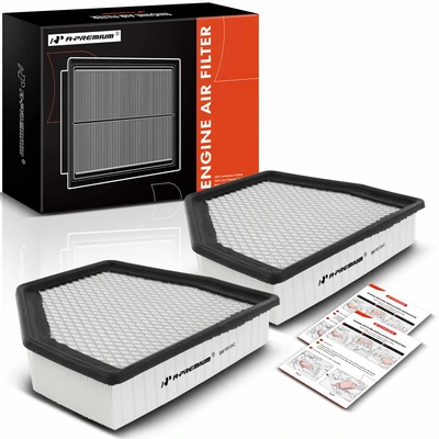 2 Pcs Engine Air Filter
