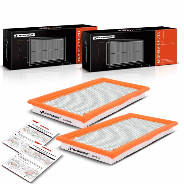 2 Pcs Engine Air Filter for 2007-2010 Dodge Caliber