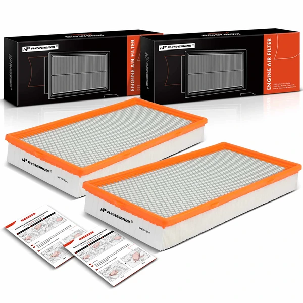 2 Pcs Engine Air Filter for 2007-2009 Chevrolet C4500 Kodiak