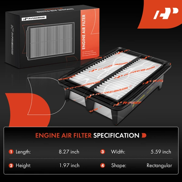 Engine Air Filter for Honda Civic Accord 2023-2025 L4 2.0L DOHC