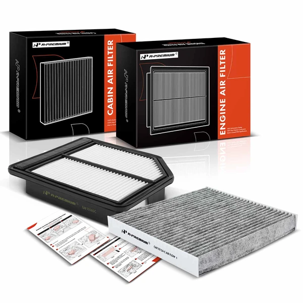 Engine & Activated Carbon Cabin Air Filter for 2006-2011 Honda Civic