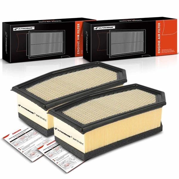 2 Pcs Engine Air Filter for 2004-2010 Ford E-350 Super Duty