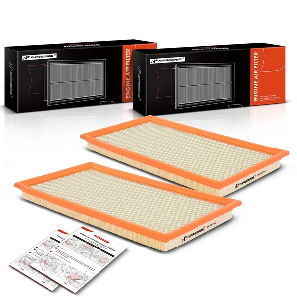 2 Pcs Engine Air Filter for 2006-2010 Mercury Mountaineer