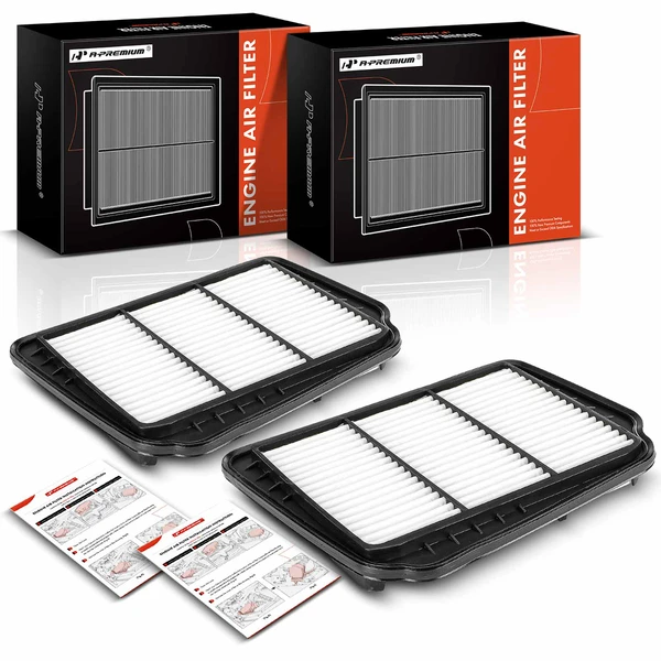 2 Pcs Engine Air Filter for 2004-2007 Chevrolet Optra