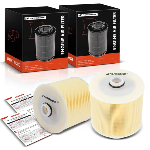 2 Pcs Engine Air Filter for 2006-2011 Audi A6