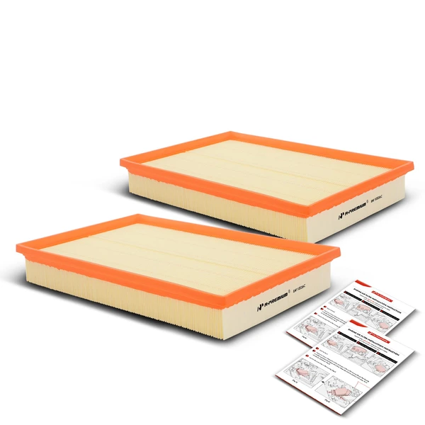 2 Pcs Engine Air Filter for Audi A3 TT Quattro Volkswagen Jetta Passat CC Eos R32