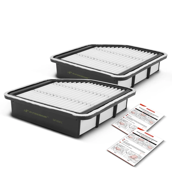 2 Pcs Engine Air Filter for Lexus GS350 07-11 GS430 06-07 IS250 06-13 IS350 06-15