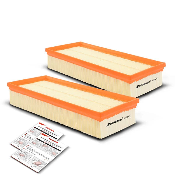 2 Pcs Engine Air Filter with Flexible Panel for Nissan Altima 2007-2013 L4 2.5L