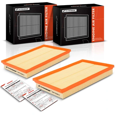 2 Pcs Engine Air Filter
