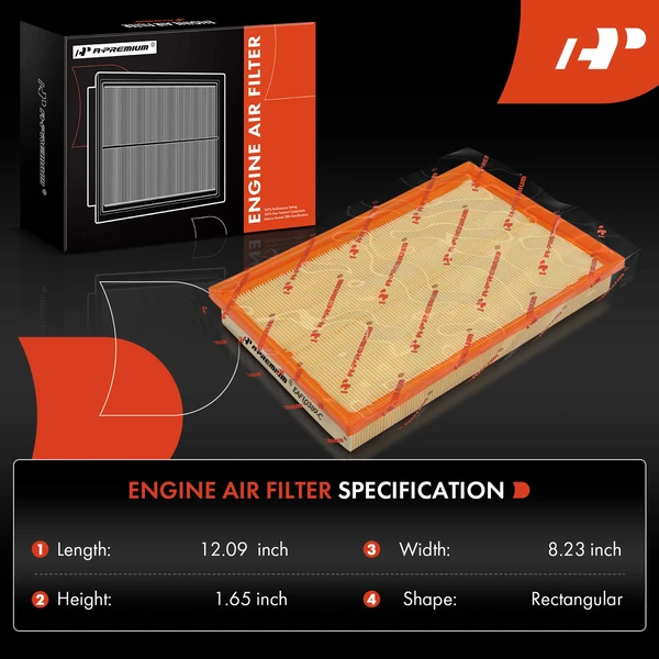 2 Pcs Engine Air Filter for Mercedes-Benz AMG GT 2017-2021 AMG GT R 2018-2021