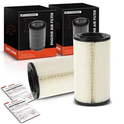 2 Pcs Engine Air Filter