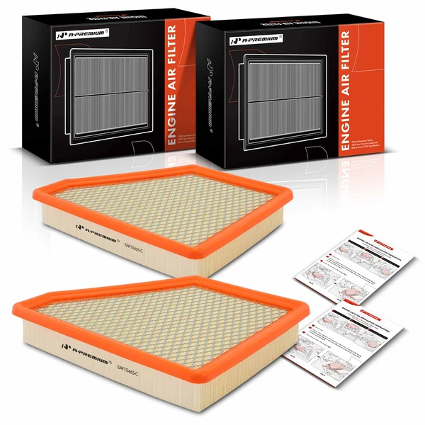 2 Pcs Engine Air Filter for 2010-2017 GMC Terrain