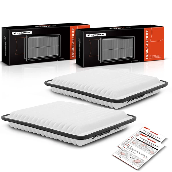 2 Pcs Engine Air Filter for 2008 Isuzu i-370