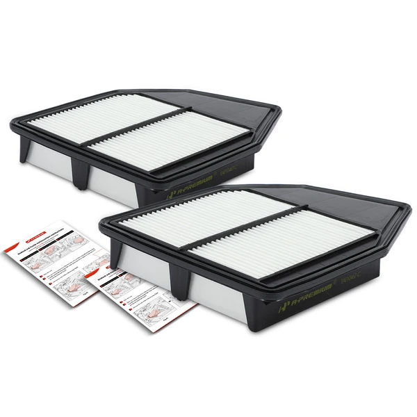 2 Pcs Engine Air Filter for Honda Accord 2008-2012 Crosstour 2012-2015 L4 2.4L