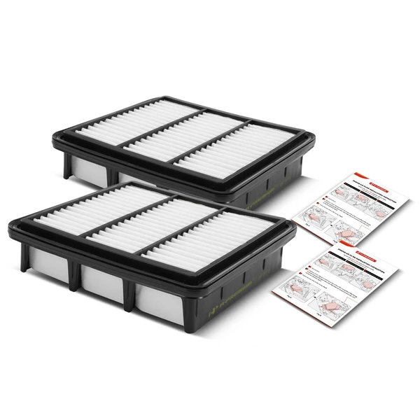 2 Pcs Engine Air Filter for Hyundai Elantra 07-12 Kia Forte Forte Koup 10-13