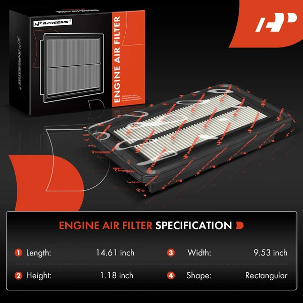 Engine Air Filter for Pontiac Solstice 2006-2009 Saturn Sky 2007-2010 Fisker Karma