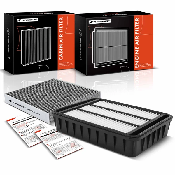 Engine & Activated Carbon Cabin Air Filter for 2008-2015 Mitsubishi Lancer