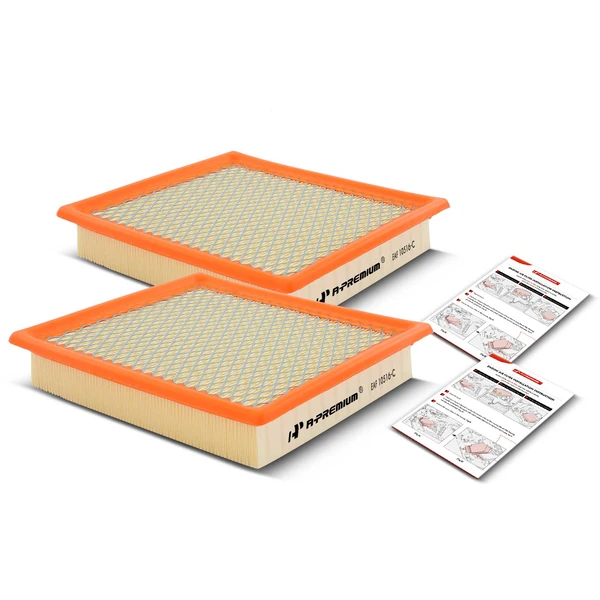 2 Pcs Engine Air Filter with Flexible Panel for Dodge Journey 2009-2020