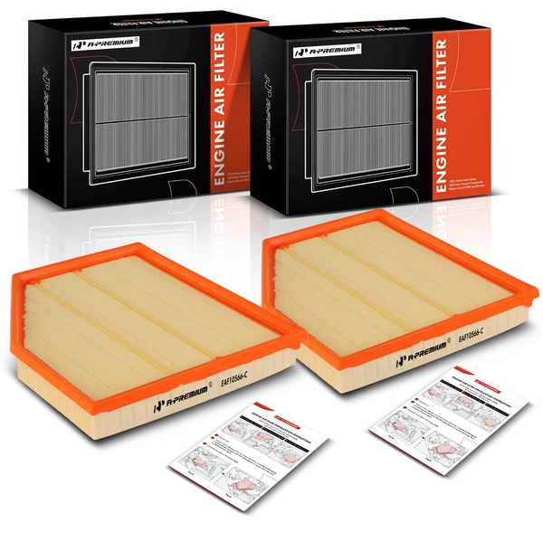 2 Pcs Engine Air Filter for 2006-2010 BMW 550i