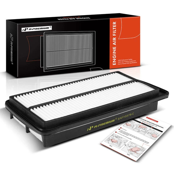 Engine Air Filter with Rigid Panel for 2007-2012 Acura RDX