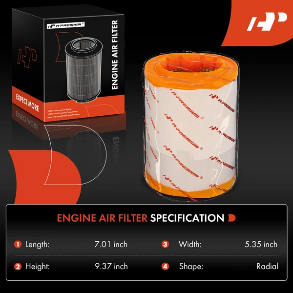 Engine Air Filter for Land Rover Range Rover 2003-2005 V8 4.4L