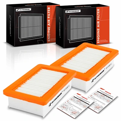 2 Pcs Engine Air Filter