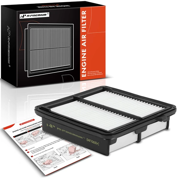 Engine Air Filter with Rigid Panel for 2009-2014 Honda Fit