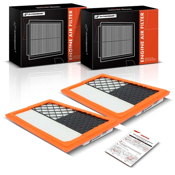 2 Pcs Engine Air Filter for Mercedes-Benz W211 X164 E320 E350 GL320 GL350 ML320