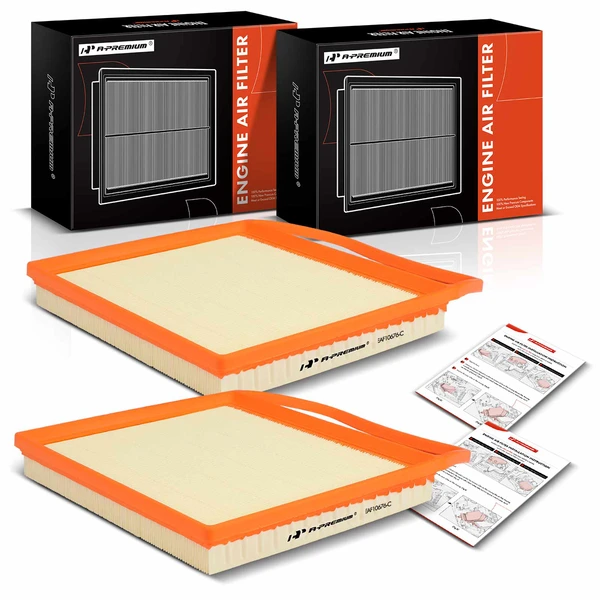 2 Pcs Engine Air Filter for 2007-2011 BMW 335i