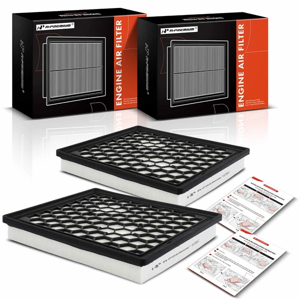 2 Pcs Engine Air Filter for 2014 Chevrolet Impala