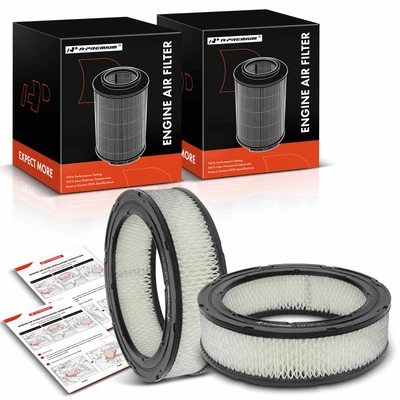 2 Pcs Engine Air Filter