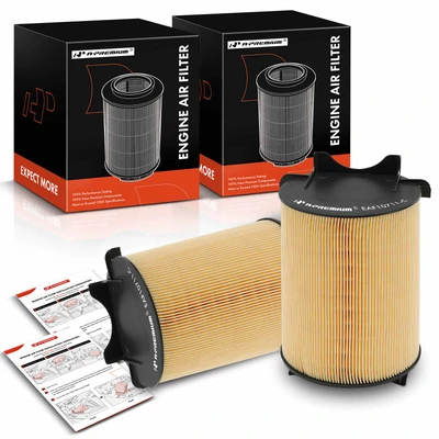 2 Pcs Engine Air Filter