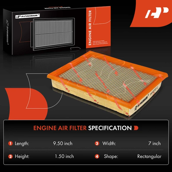 2 Pcs Engine Air Filter for Dodge Intrepid Chrysler Concorde 1998-2004 300M