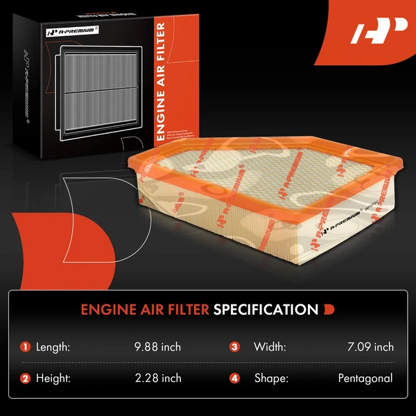 Engine Air Filter for Chrysler Pacifica 2017-2024 V6 3.6L