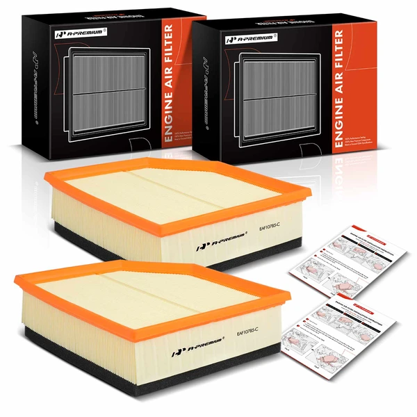 2 Pcs Engine Air Filter for 2007-2014 Volvo XC90