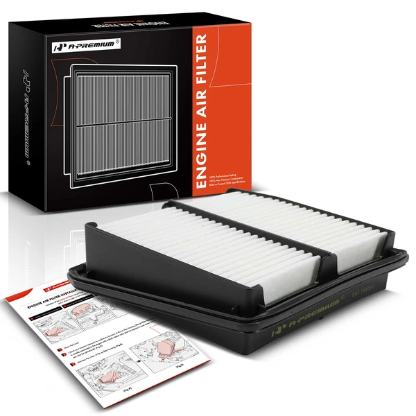 Engine Air Filter with Rigid Panel for Acura TSX 2009-2014 L4 2.4L