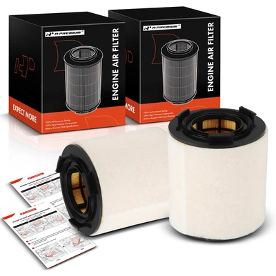 2 Pcs Engine Air Filter