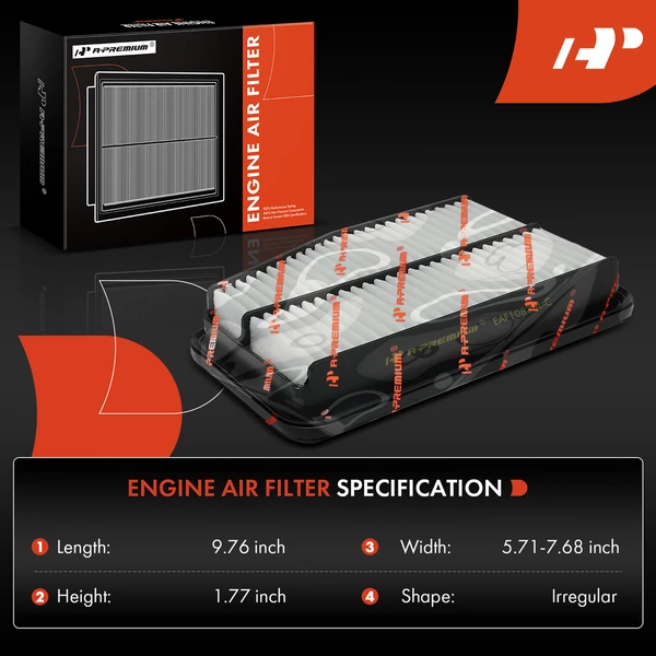 Left Engine Air Filter for Genesis G70 2019-2023 Kia Stinger 2018-2023