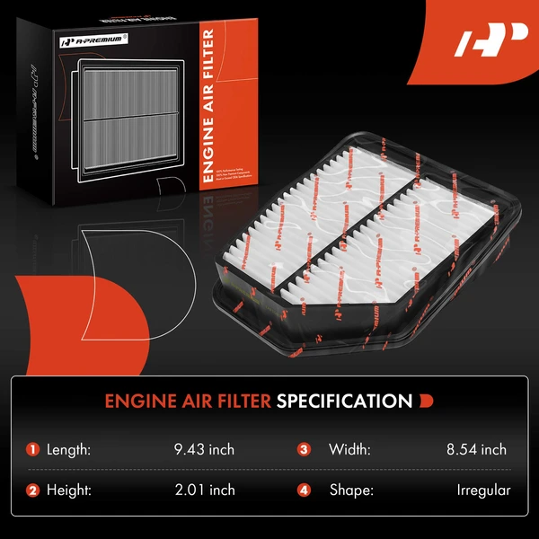 Engine Air Filter for Suzuki Grand Vitara 2009-2013 L4 2.4L 2009-2010 V6 3.2L
